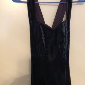Navy Velvet Dress